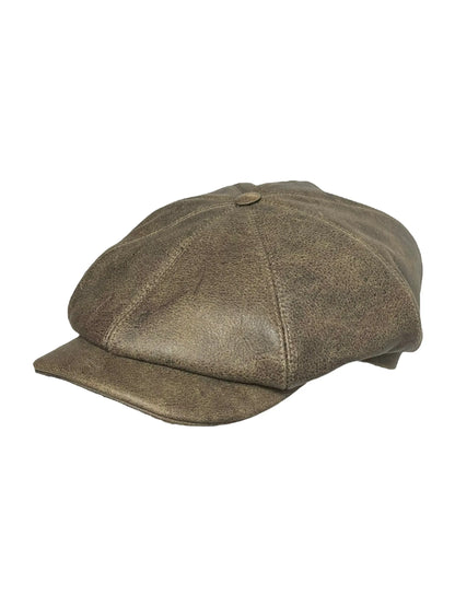 Leather Brooklyn Cap